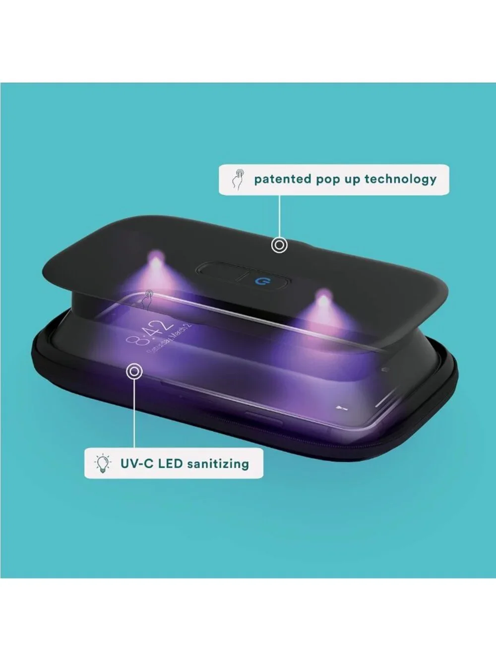 Portable UV Light Sanitizer Box – Rechargeable Sterilizer for Masks, Phones
